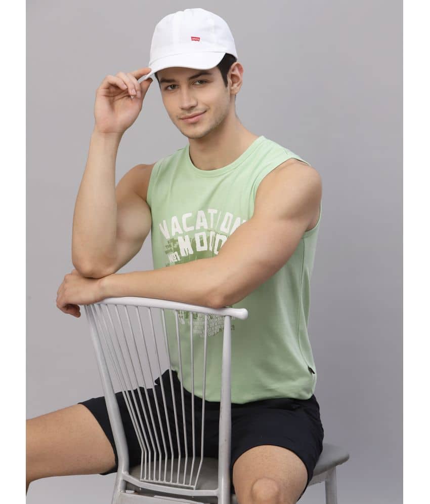 Rigo Pack of 1 Cotton Sleeveless vest For Men ( Green ) - Nightwear & Loungewear | Buy online on ZillyBuy