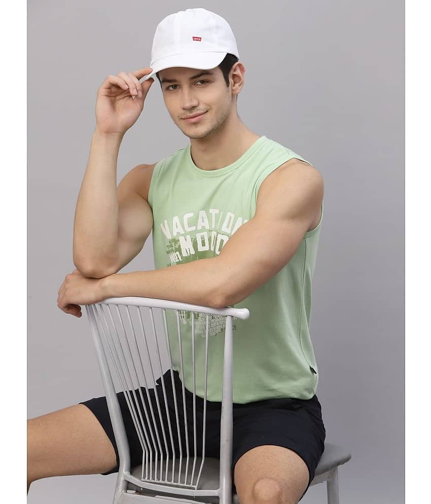 Rigo Pack of 1 Cotton Sleeveless vest For Men ( Green ) - Nightwear & Loungewear | Buy online on ZillyBuy