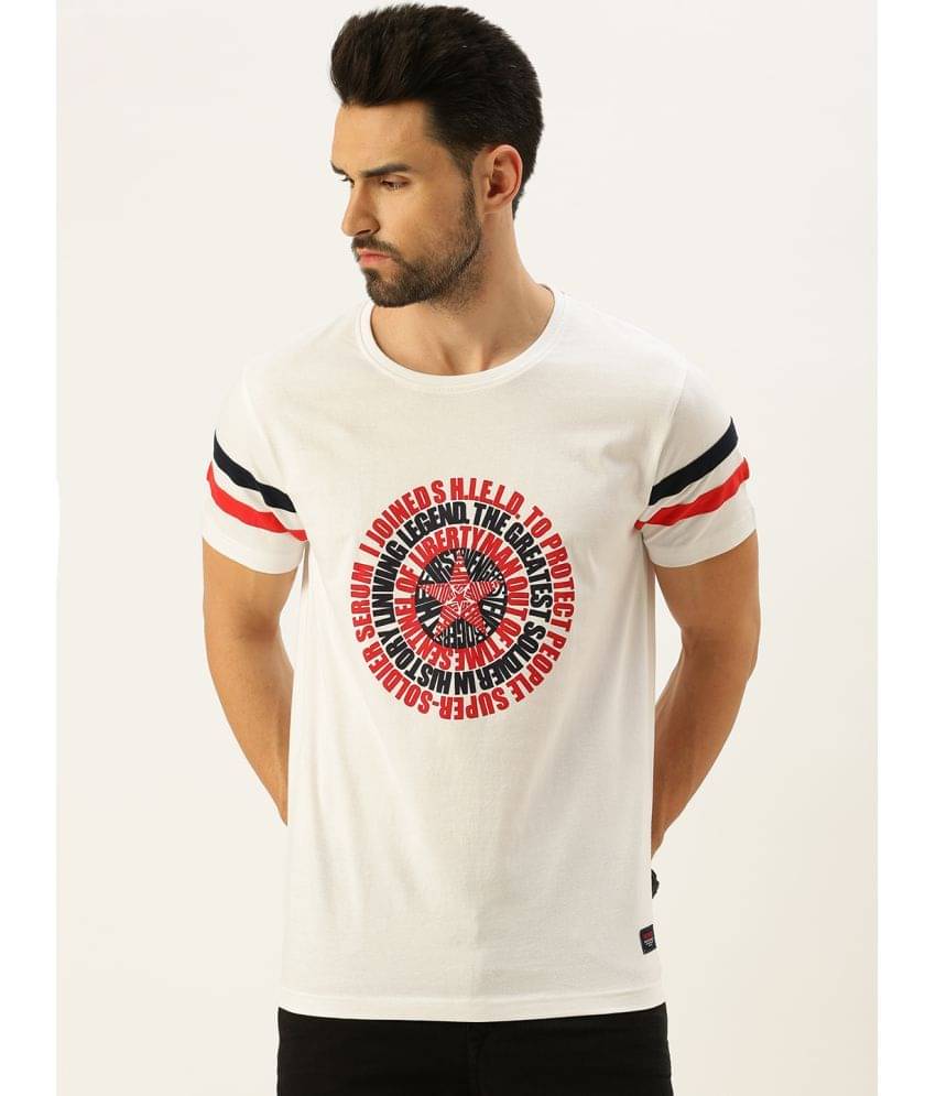 Veirdo Pack of 1 Cotton Regular Fit Men's T-Shirt ( White ) Veirdo Pack of 1 Cotton Regular Fit Men's T-Shirt ( White )