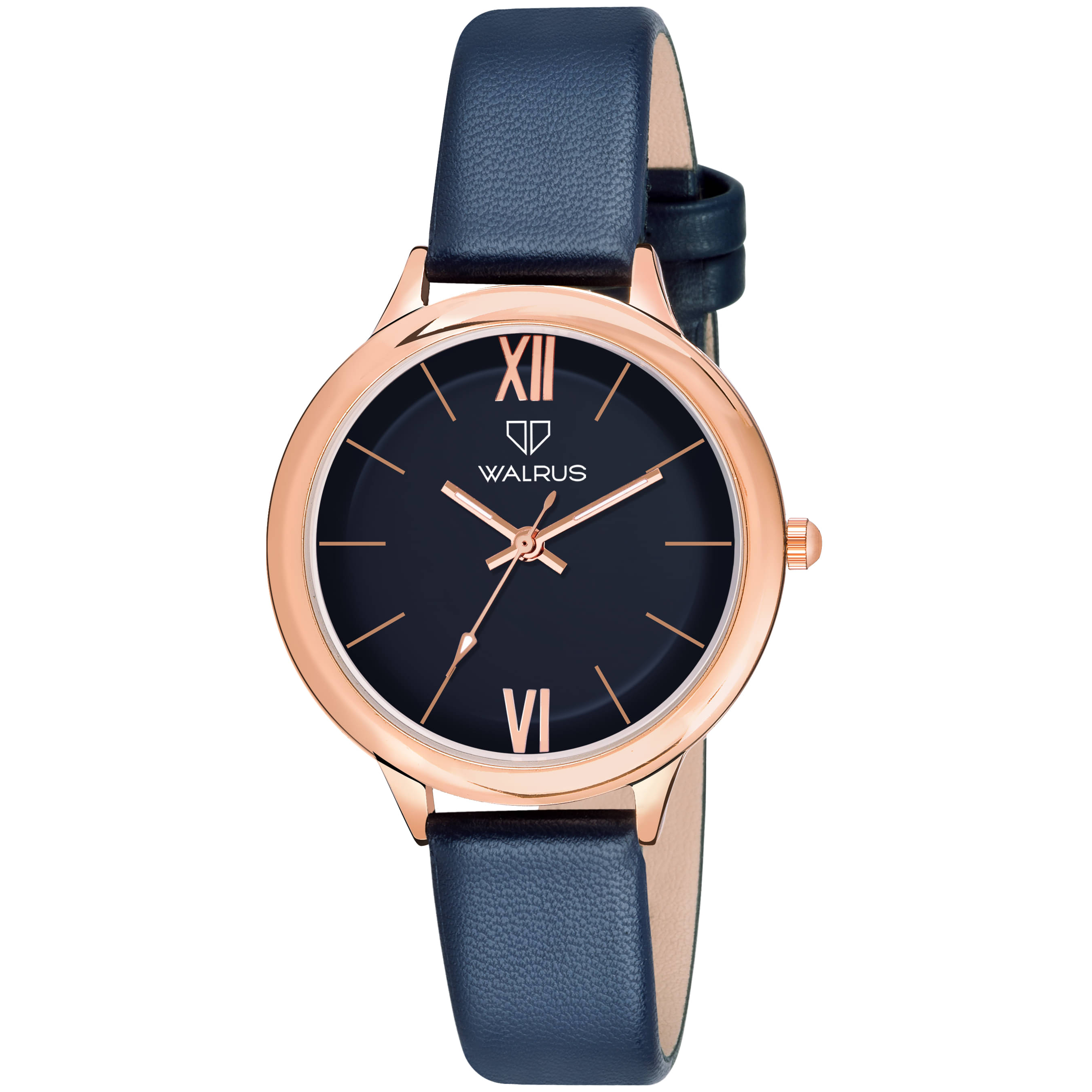     			Walrus - Blue Leather Analog Womens Watch