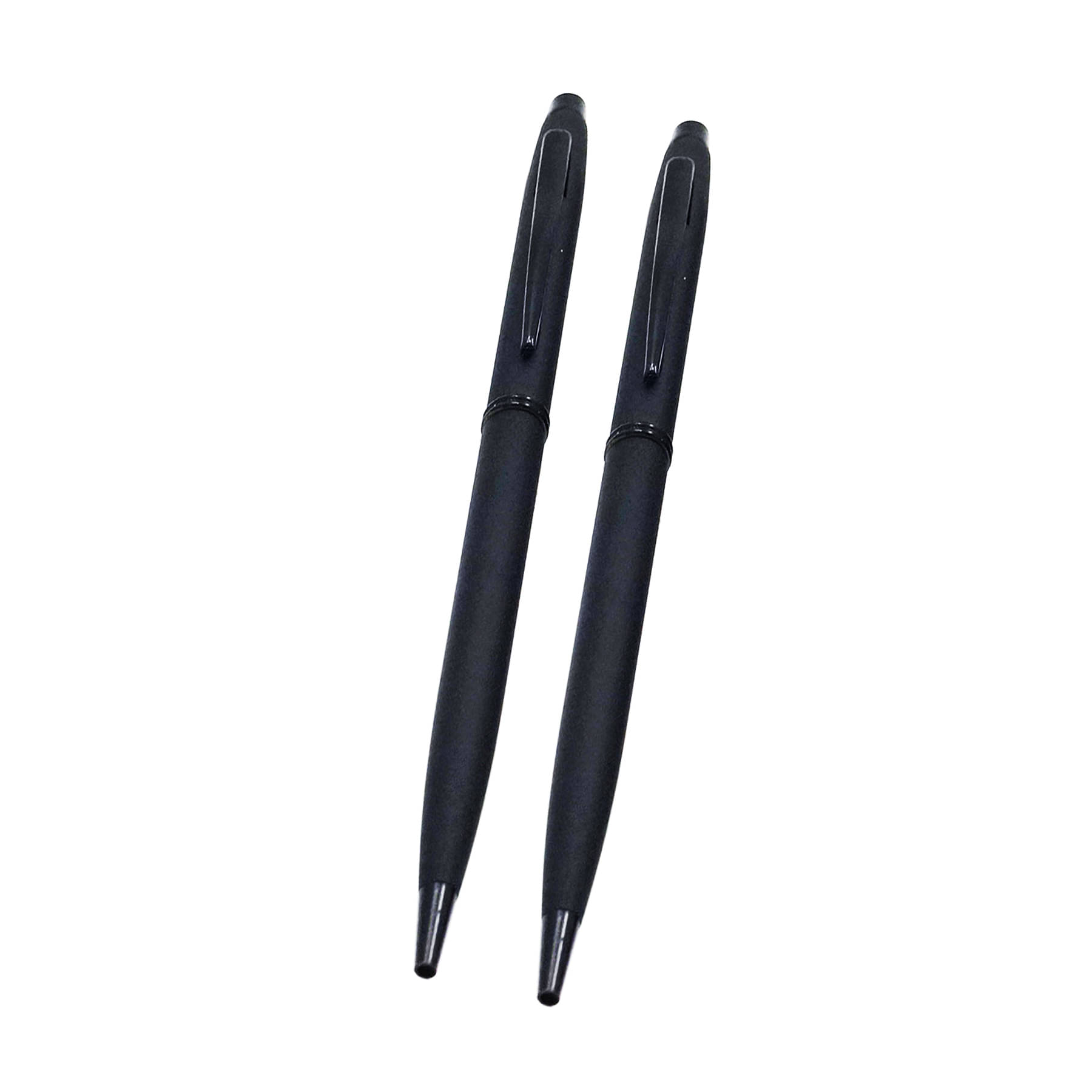     			auteur Iris Black Color Matt Finish Executive , Stunning Ball Pen Set Of 2 .