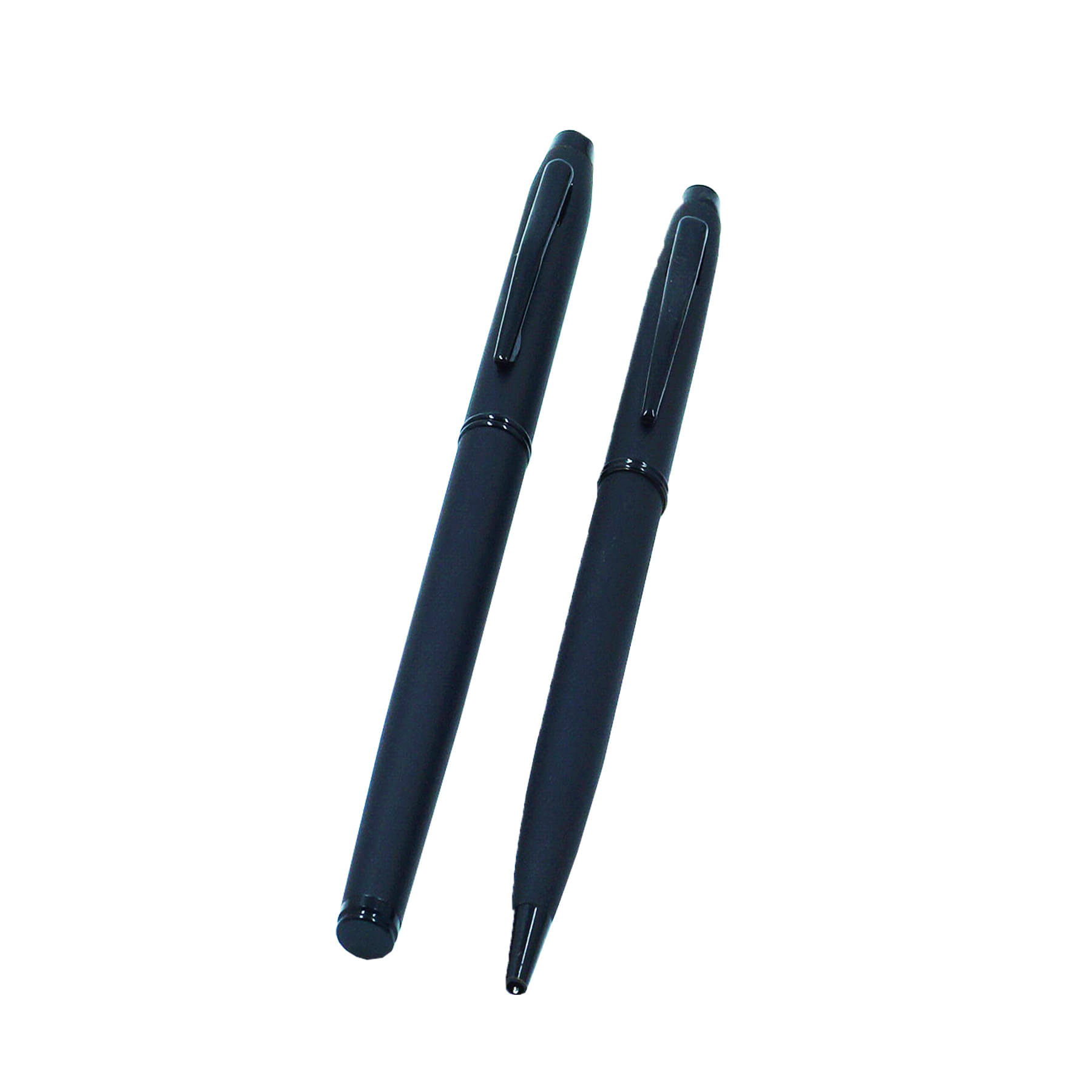     			auteur Iris Black Color Matt Finish Roller Ball Pen & Ball Pen Gift Set Combo Pack Of 2 .