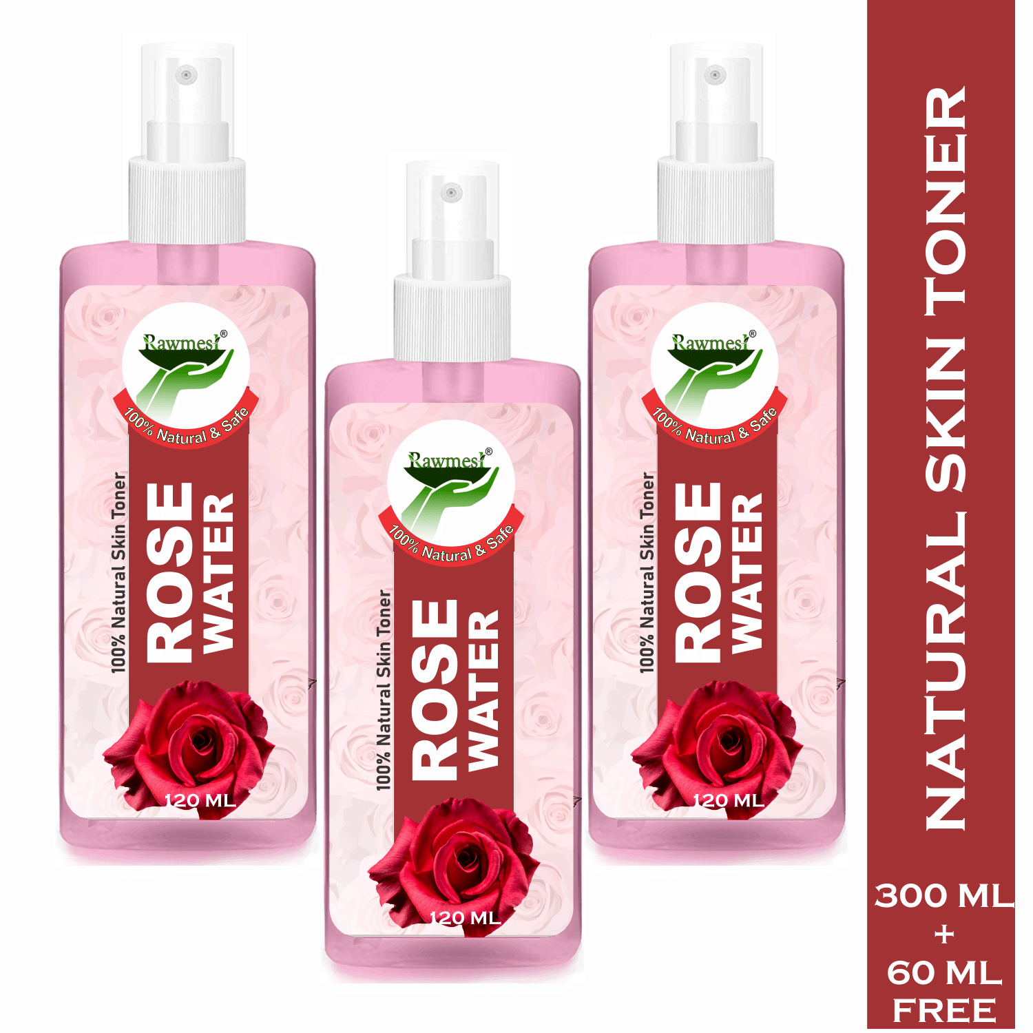 rawmest - Moisturizing Skin Toner For All Skin Type ( Pack of 3 )