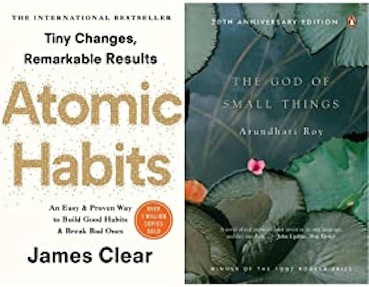     			Atomic Habits: The life-changing million copy bestseller & God of Small Things: Booker Prize Winner 1997- English