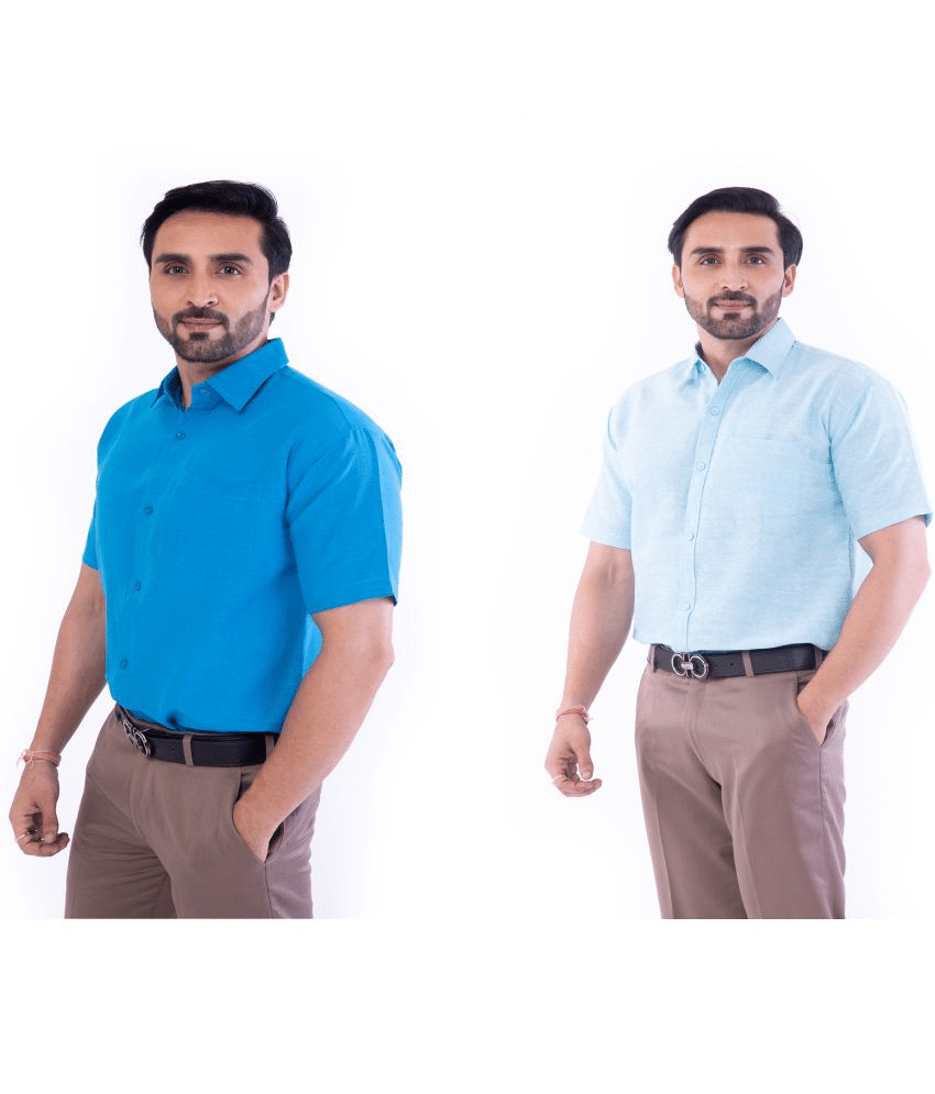 DESHBANDHU DBK - Multi Cotton Regular Fit Men's Formal Shirt ( Pack of 2 ) DESHBANDHU DBK - Multi Cotton Regular Fit Men's Formal Shirt ( Pack of 2 )
