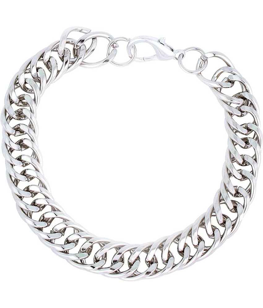 FASHION FRILL - Silver Bracelet ( Pack of 1 ) - Bangles & Bracelets | Buy online on ZillyBuy