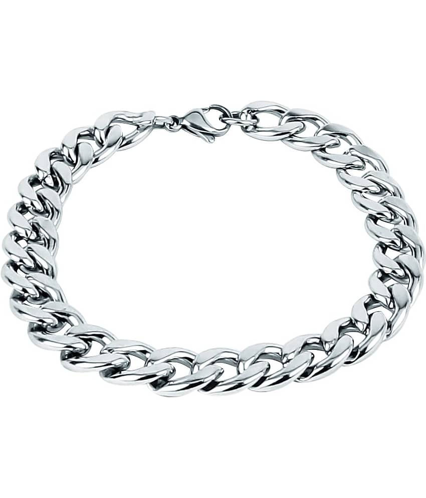 FASHION FRILL - Silver Bracelet ( Pack of 1 ) - Bangles & Bracelets | Buy online on ZillyBuy