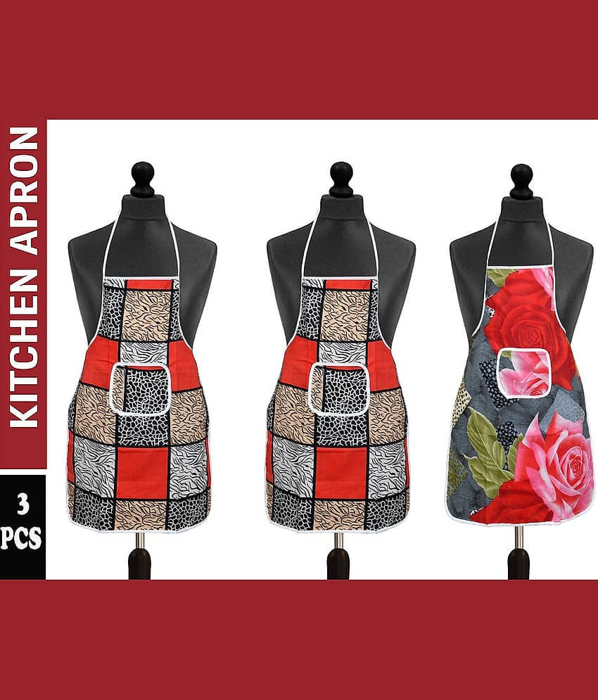 Aazeem Multicolor Half Apron ( Pack of 3 )