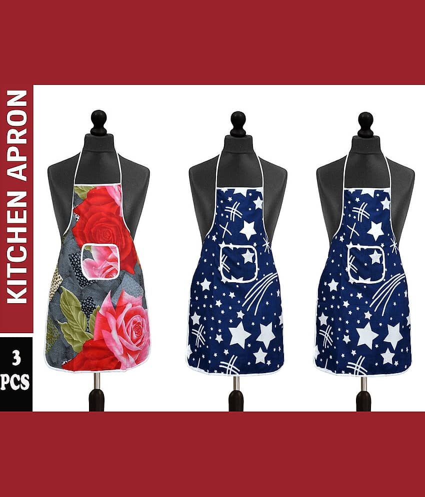 Aazeem Multicolor Half Apron ( Pack of 3 )