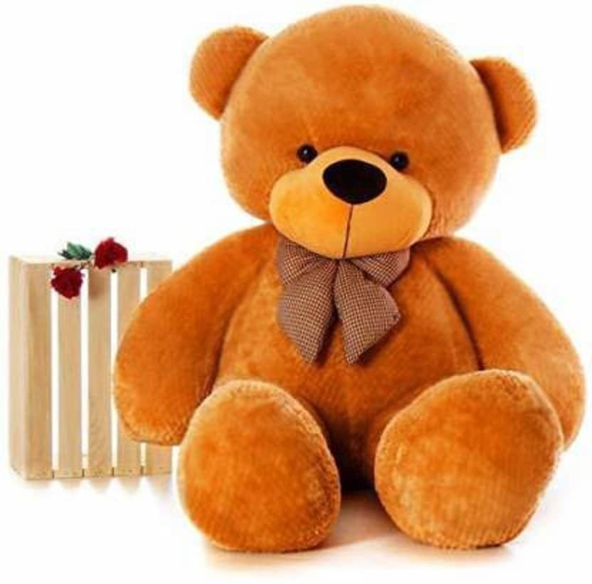     			KIDS WONDERS 3 FEET Teddy Bear / high Quality / Neck brow / Cute and Soft Teddy Bear (Brown)