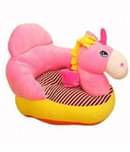 KIDS WONDERS Imported Velvet Kids Sofa Comfortable Soft Plush Cushion Sofa Seat | Rocking Chair for Kids (Pink Unicorn)
