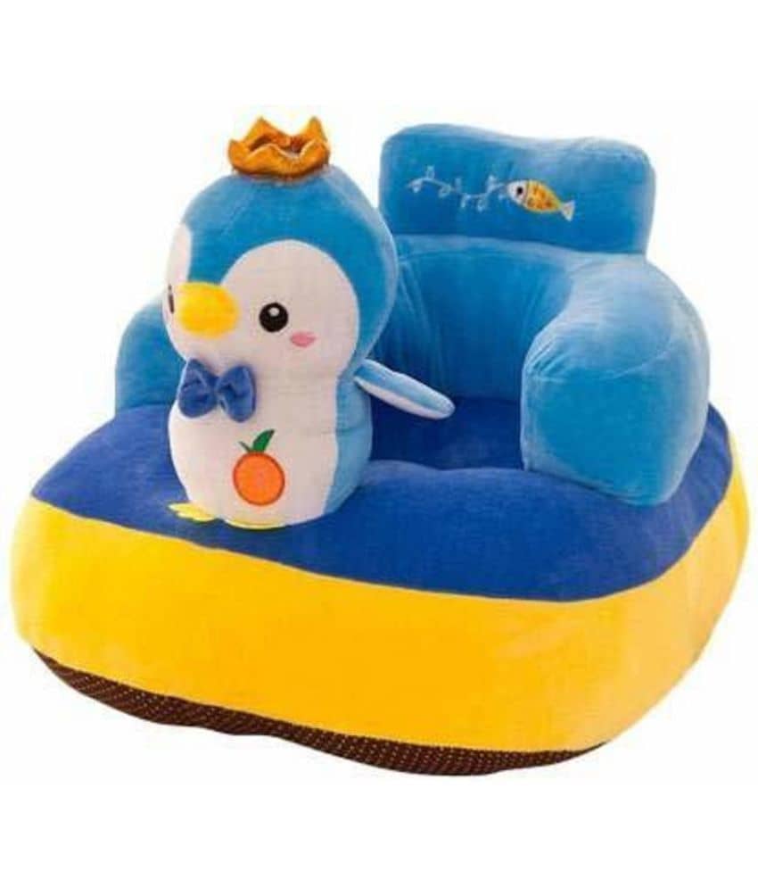 KIDS WONDERS Imported Velvet Kids Sofa Comfortable Soft Plush Cushion Sofa Seat | Rocking Chair for Kids (Penguin)