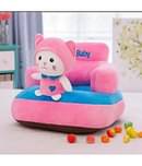 KIDS WONDERS Imported Velvet Kids Sofa Comfortable Soft Plush Cushion Sofa Seat | Rocking Chair for Kids (Kitty)
