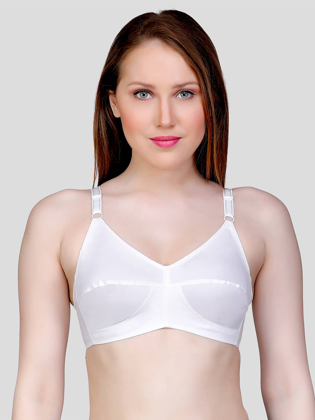 TCG Cotton Blend Non Padded Women's Push Up Bra ( White )     			TCG Cotton Blend Non Padded Women's Push Up Bra ( White )