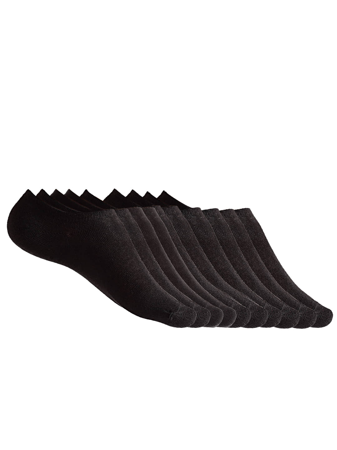 Texlon - Black Cotton Men's No Show Socks ( Pack of 5 ) - Socks | Buy online on ZillyBuy