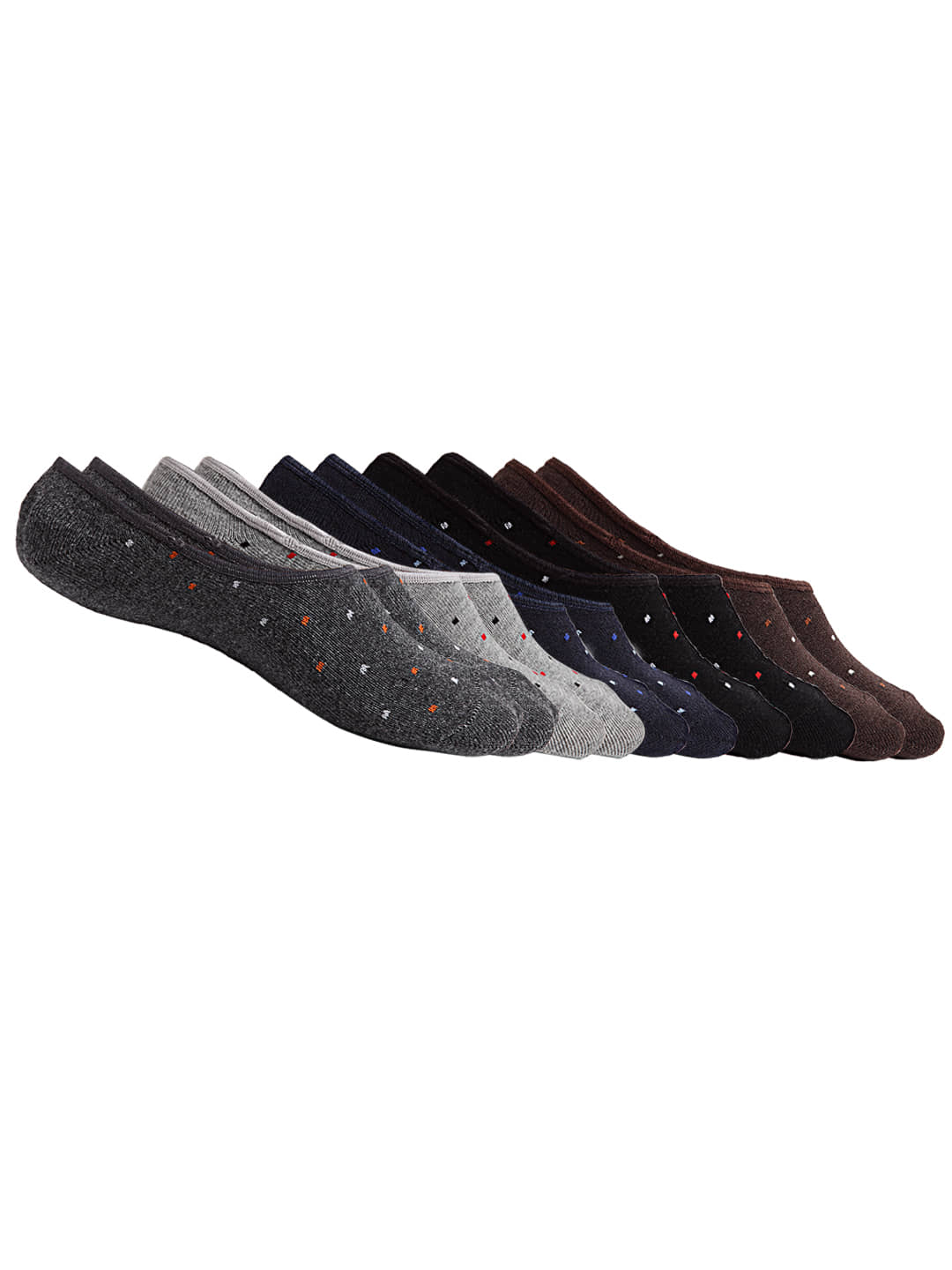 Texlon - Multicolor Cotton Men's Footies ( Pack of 5 ) - Socks | Buy online on ZillyBuy