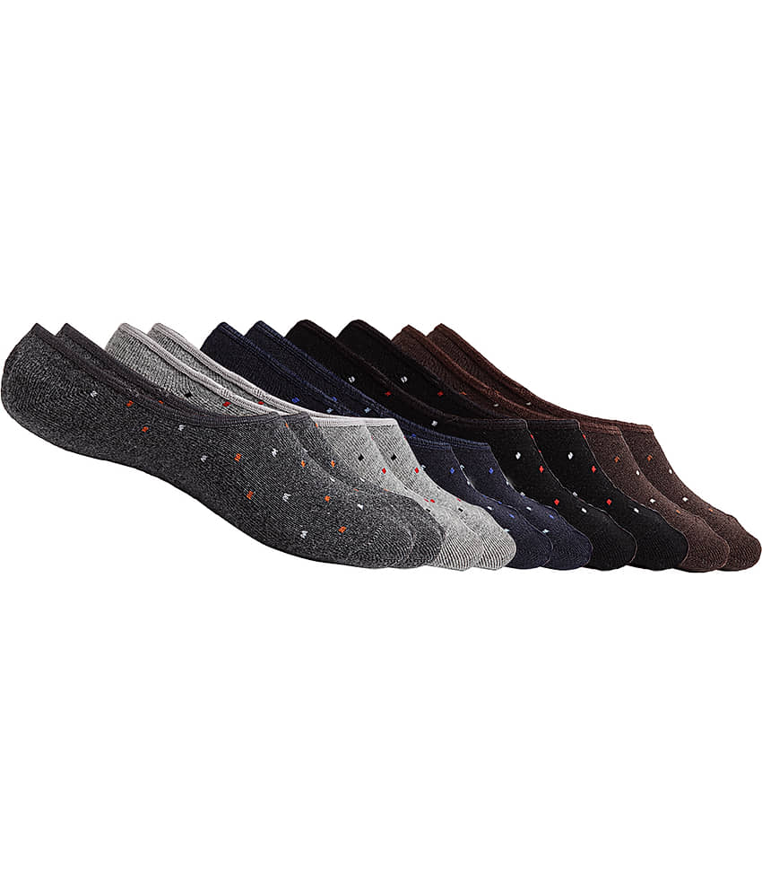 Texlon - Multicolor Cotton Men's Footies ( Pack of 5 ) - Socks | Buy online on ZillyBuy