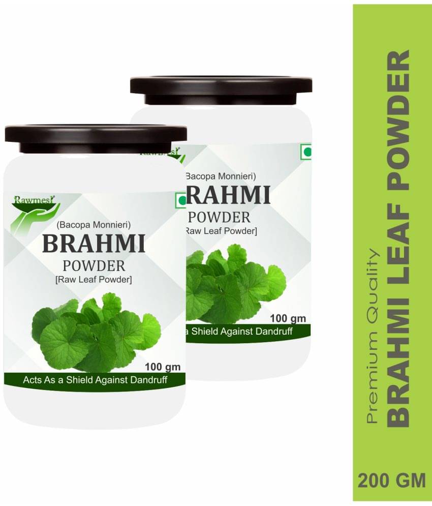 Rawmest 100% Pure Brahmi Leaves For Healthy Hair Powder 200 Gm Pack of 2 Rawmest 100% Pure Brahmi Leaves For Healthy Hair Powder 200 Gm Pack of 2