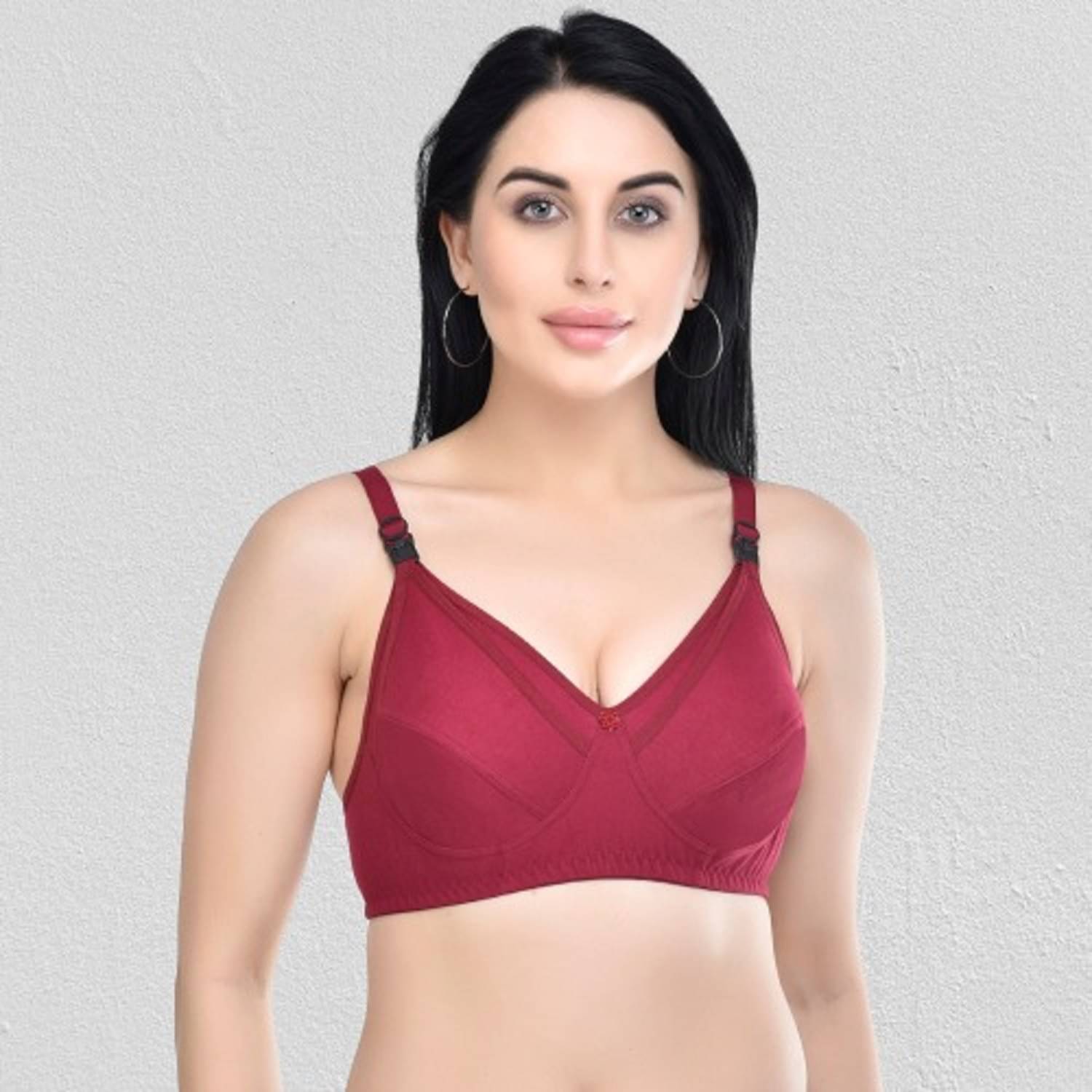 Desiprime Cotton Non Padded Women's Everyday Bra ( Maroon ) Desiprime Cotton Non Padded Women's Everyday Bra ( Maroon )
