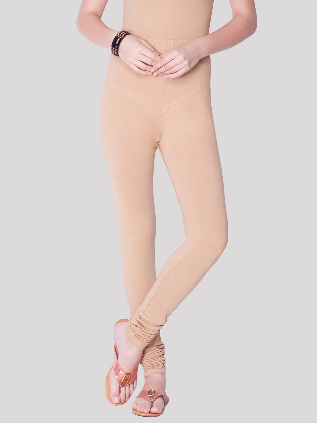 Dollar Missy - Beige Lycra Women's Leggings ( Pack of 1 )     			Dollar Missy - Beige Lycra Women's Leggings ( Pack of 1 )