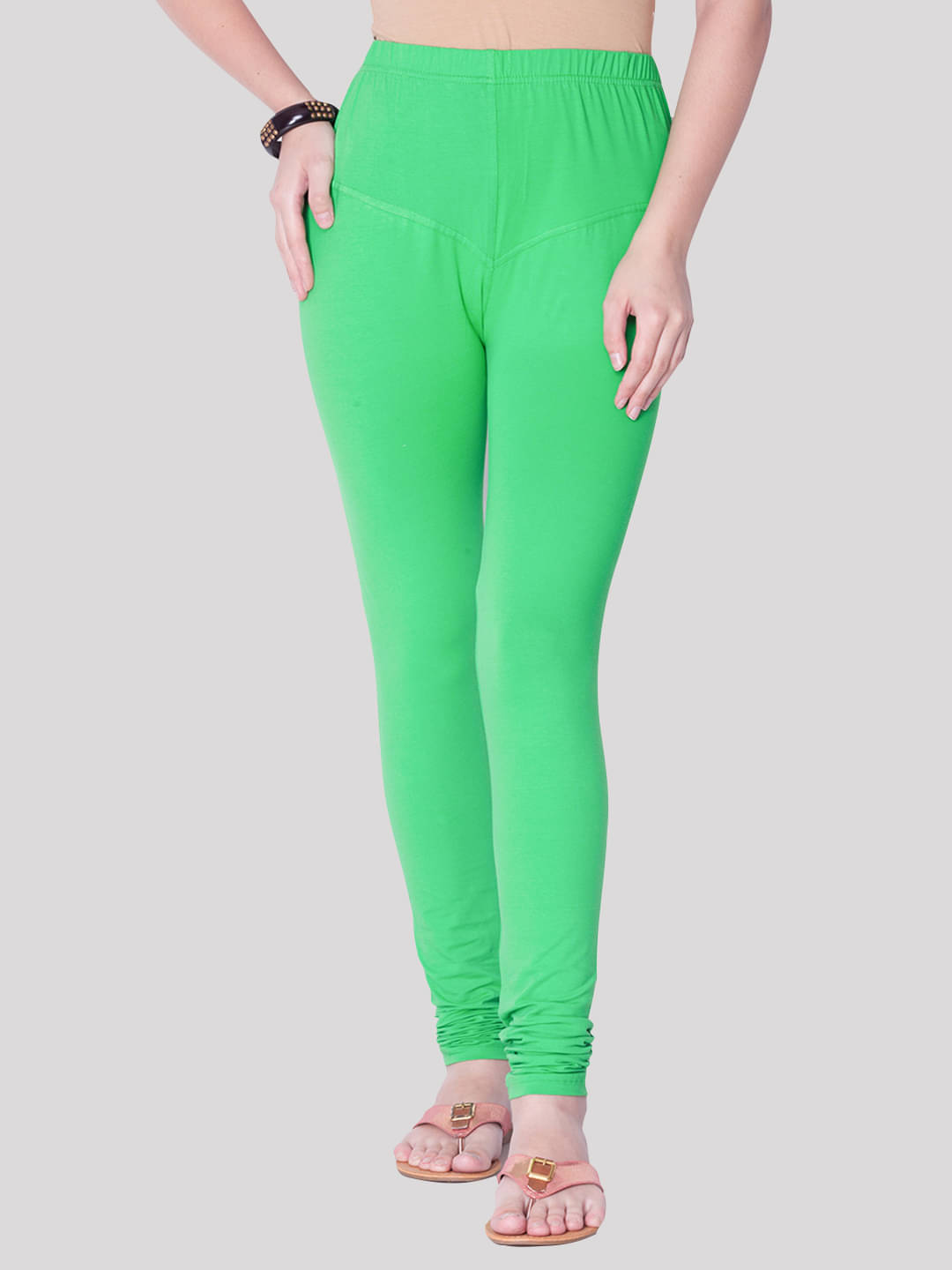 Dollar Missy - Green Cotton Women's Leggings ( Pack of 1 ) Dollar Missy - Green Cotton Women's Leggings ( Pack of 1 )