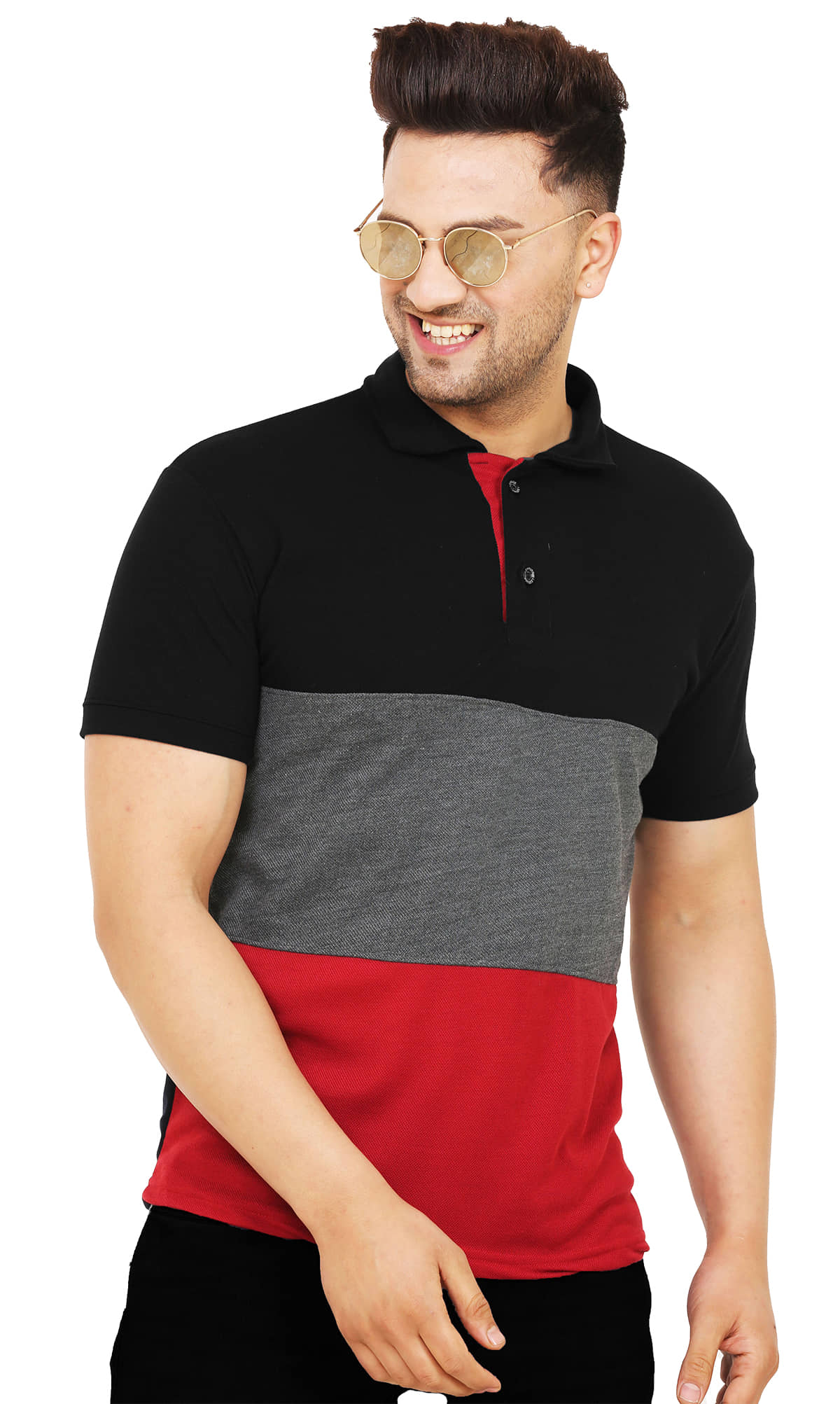 Leotude Pack of 1 Cotton Regular Fit Men's T-Shirt ( Red )