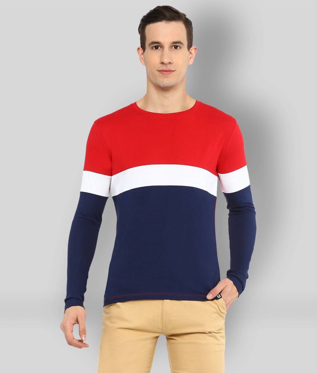     			Urbano Fashion - Multicolor Cotton Slim Fit Men's T-Shirt ( Pack of 1 )