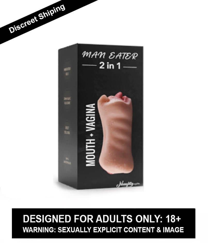 Realistic Oral Male Blowjob Masturbator Nifty Tongue & Teeth, 2 in 1 Tongue Pussy Stroker Pocket Pussy Realistic Mouth- CRAZYNYT