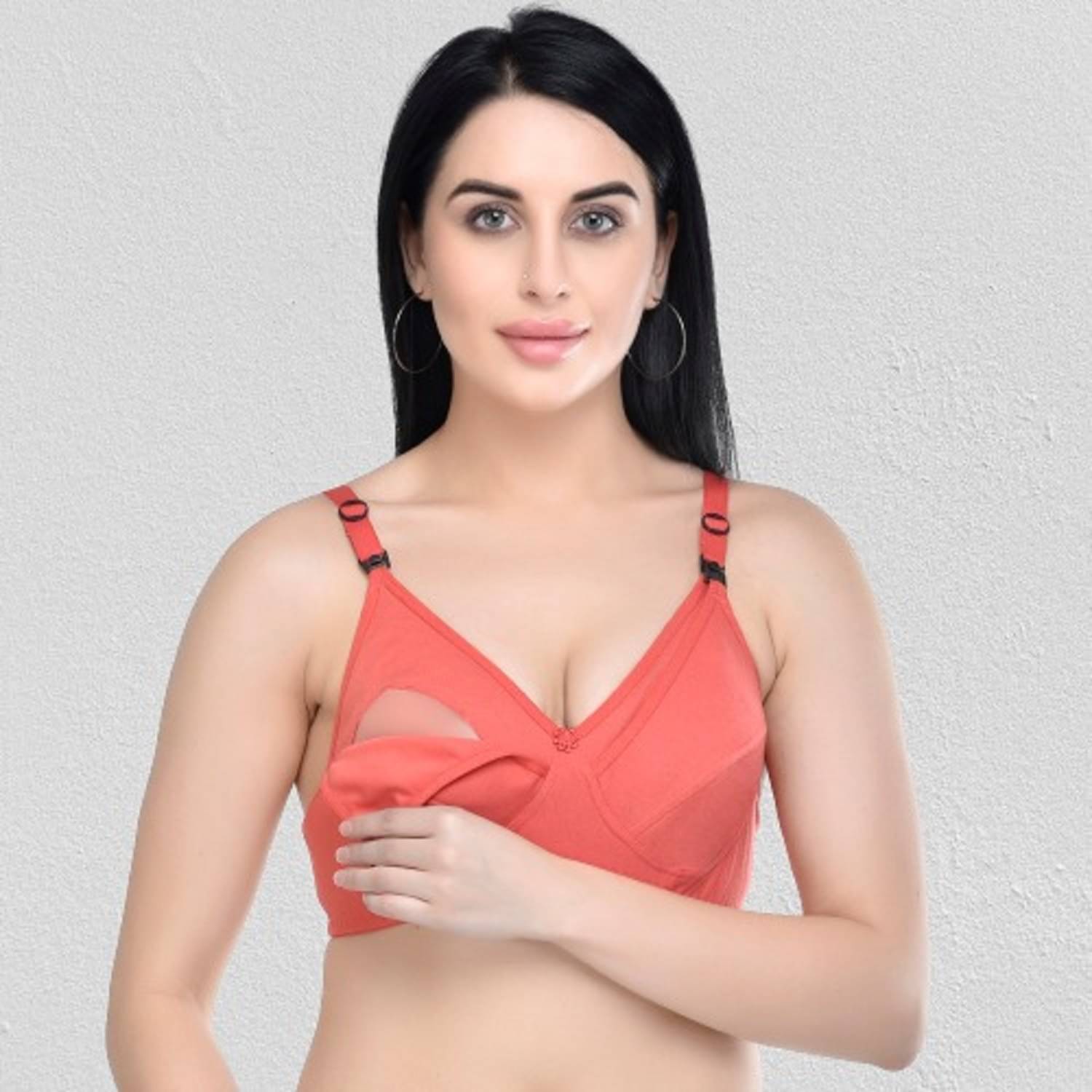     			Desiprime Cotton Non Padded Women's Everyday Bra ( Orange )
