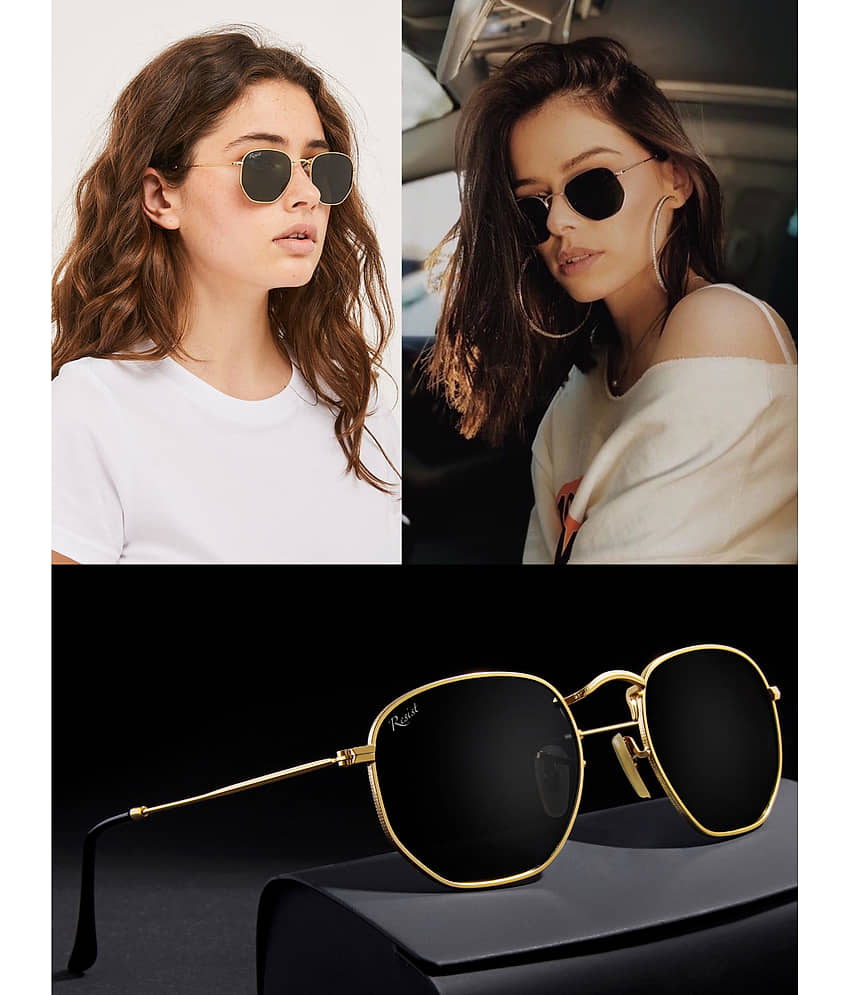 RESIST EYEWEAR Gold Square Sunglasses ( Pack of 1 ) - Sunglasses | Buy online on ZillyBuy