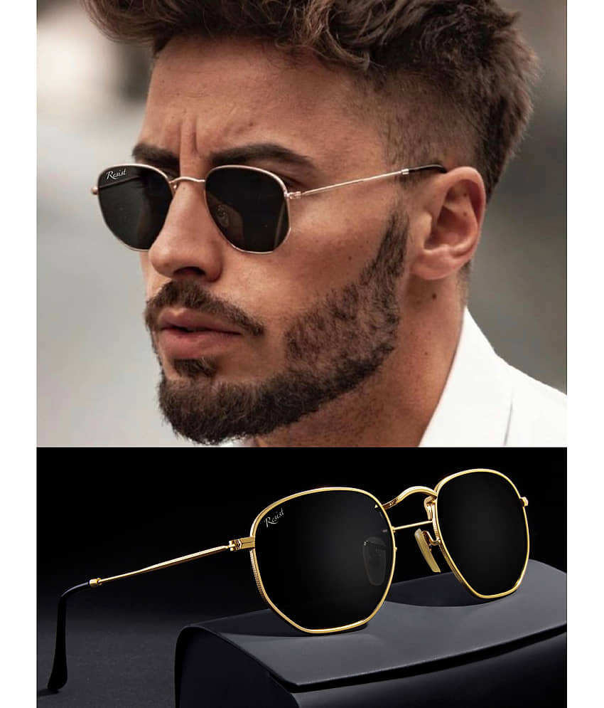 RESIST EYEWEAR - Gold Rectangular,Square,Panto Sunglasses ( Pack of 1 ) - Sunglasses | Buy online on ZillyBuy