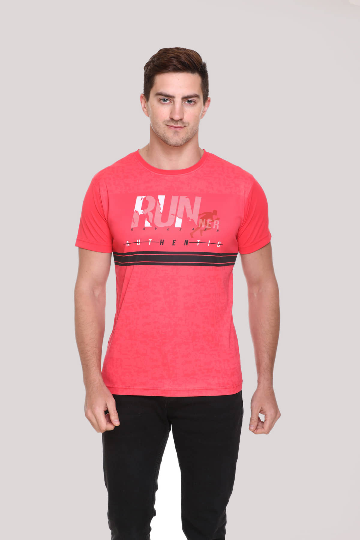 RF RAVES - Red Polyester Regular Fit Men's T-Shirt ( Pack of 1 )
