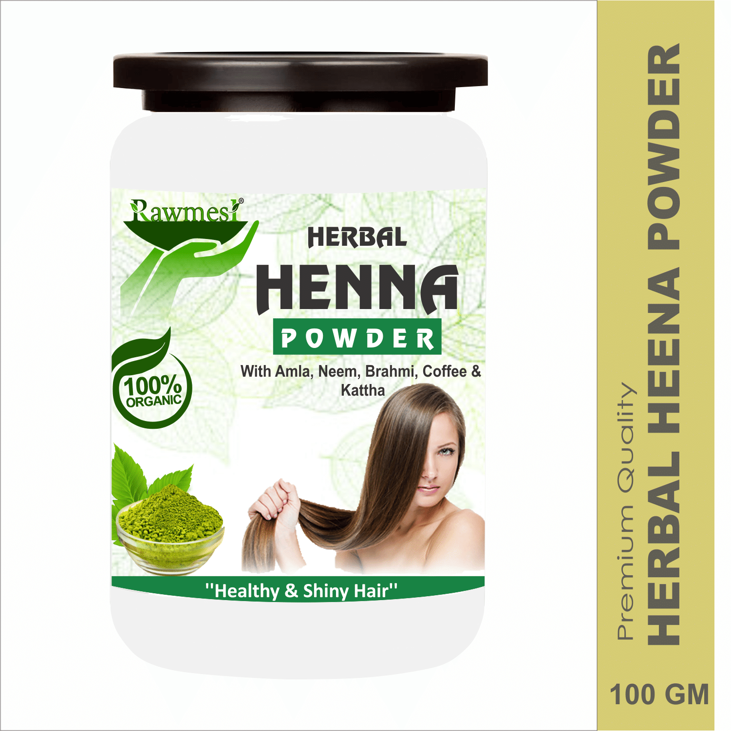 rawmest Henna For Healthy & Shiny Hair Organic Henna 100 g