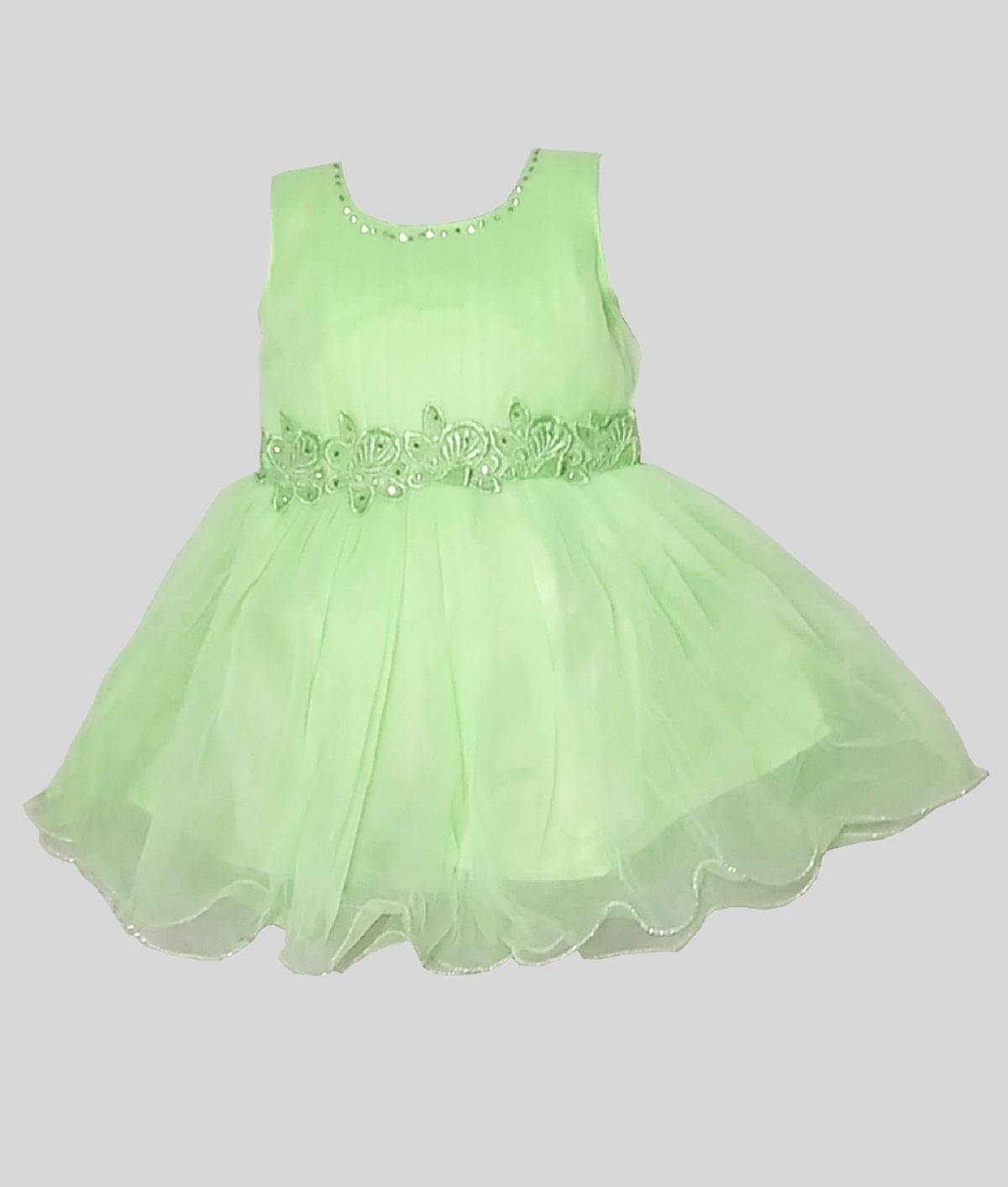     			harshvardhanmart Pack of 1 Baby Girls Net Frock ( Green )