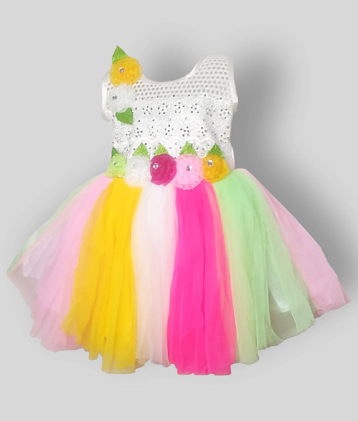     			harshvardhanmart Baby Girls Net Frocks ( Multi )