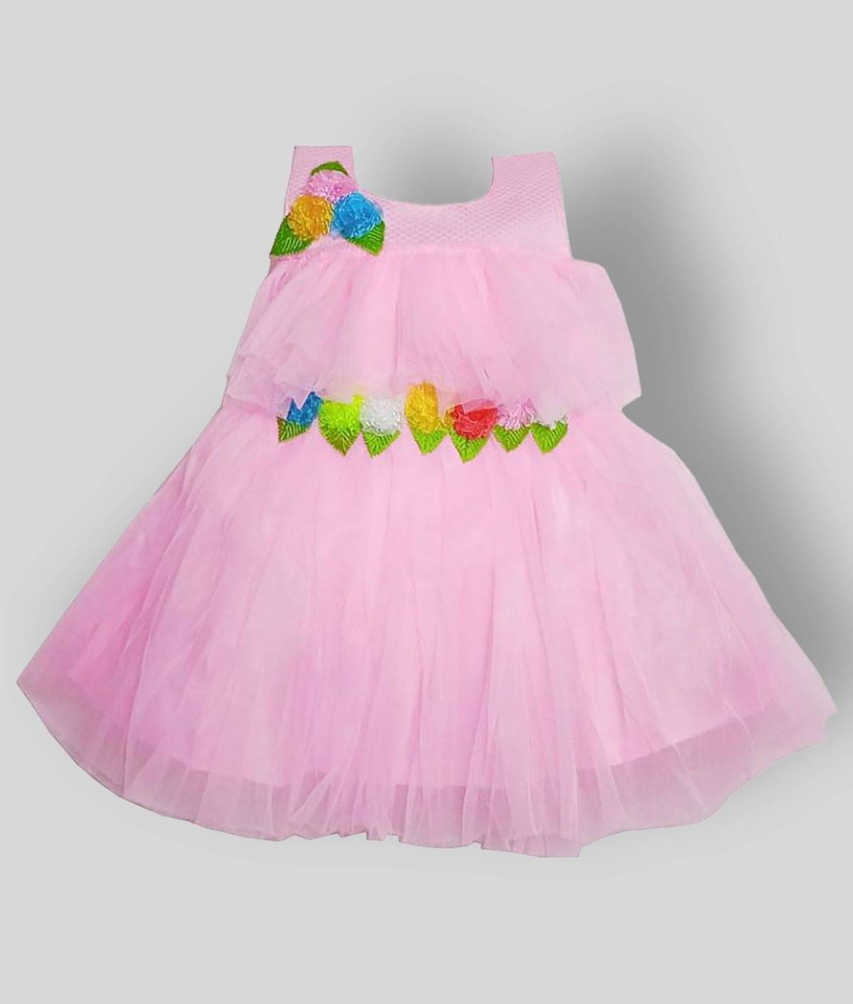    			harshvardhanmart.com Baby Girls Net Frocks ( Pink )