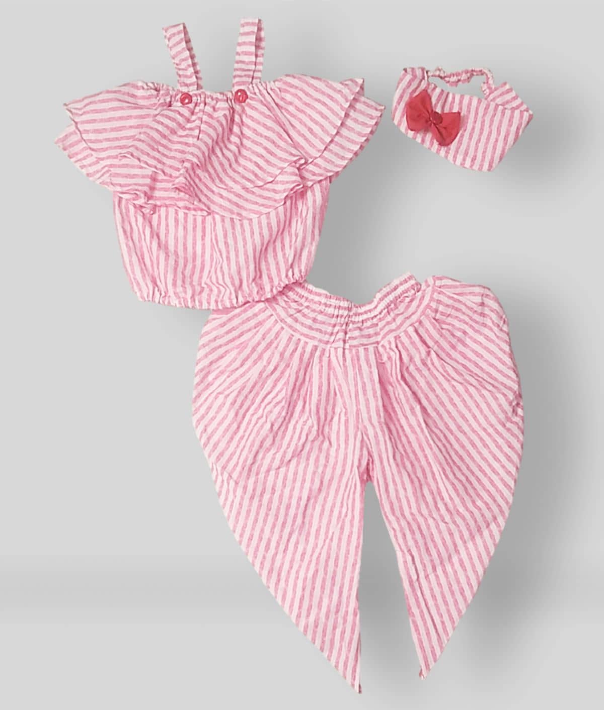 harshvardhanmart.com Pack of 1 Baby Girls Cotton Dresses ( Pink )