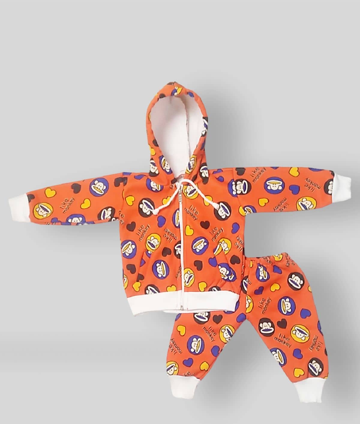 harshvardhanmart Pack of 1 Baby Boys Fleece Dresses ( Orange )