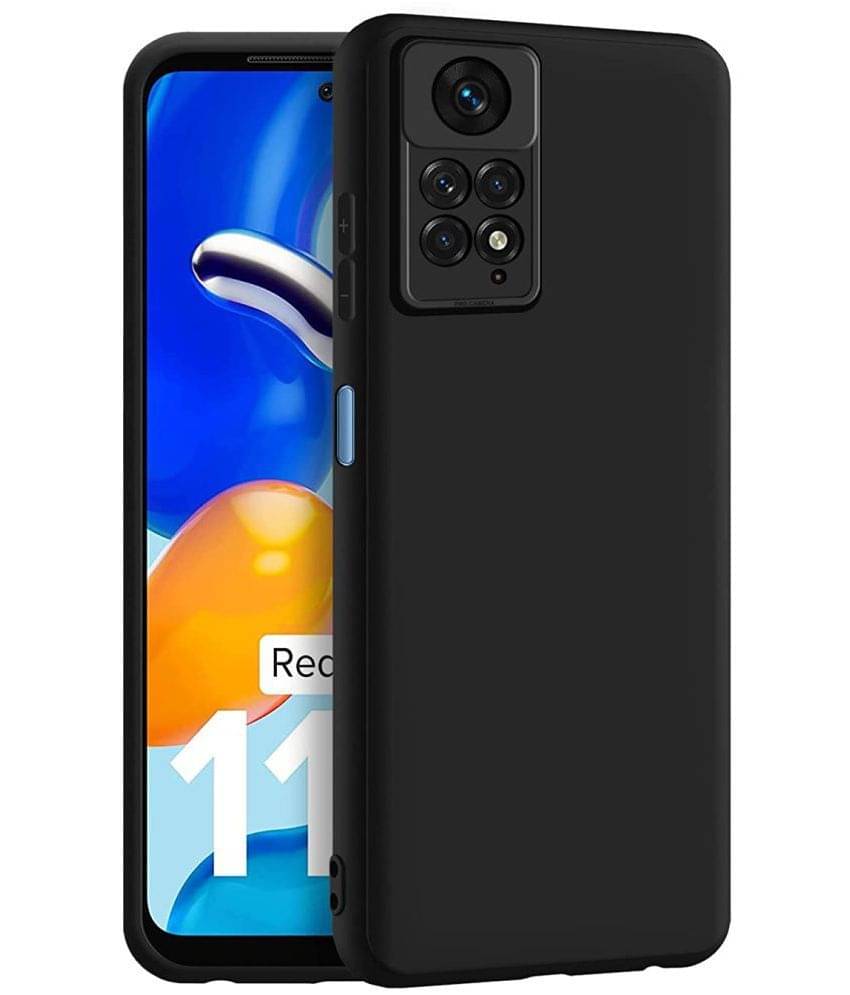 Kosher Traders - Black Silicon Plain Back Cover Compatible For Redmi Note 11S 5G ( Pack of 1 ) Kosher Traders - Black Silicon Plain Back Cover Compatible For Redmi Note 11S 5G ( Pack of 1 )