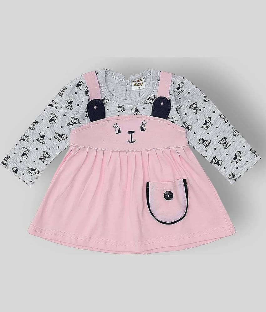 NammaBaby Pack of 1 Baby Girls Cotton Blend Dresses ( Pink )