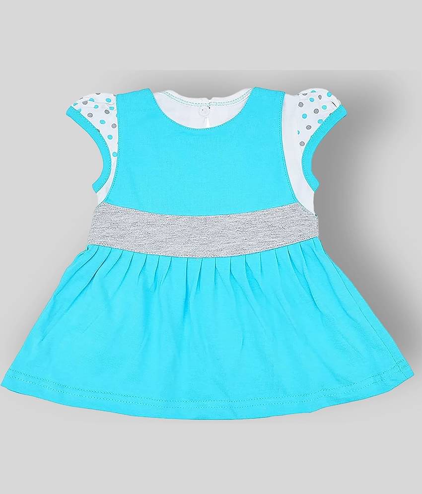 NammaBaby Pack of 1 Baby Girls Cotton Blend Dresses ( Blue )