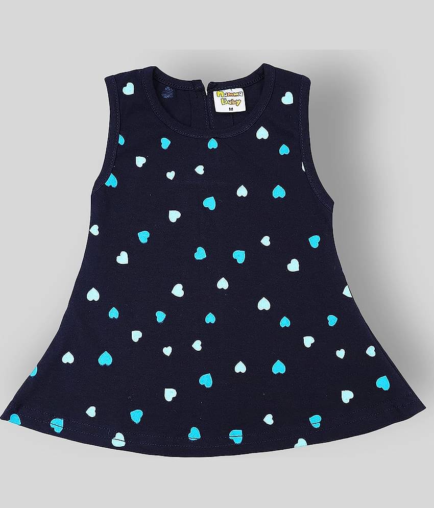 NammaBaby Pack of 1 Baby Girls Cotton Blend Dresses ( Blue )