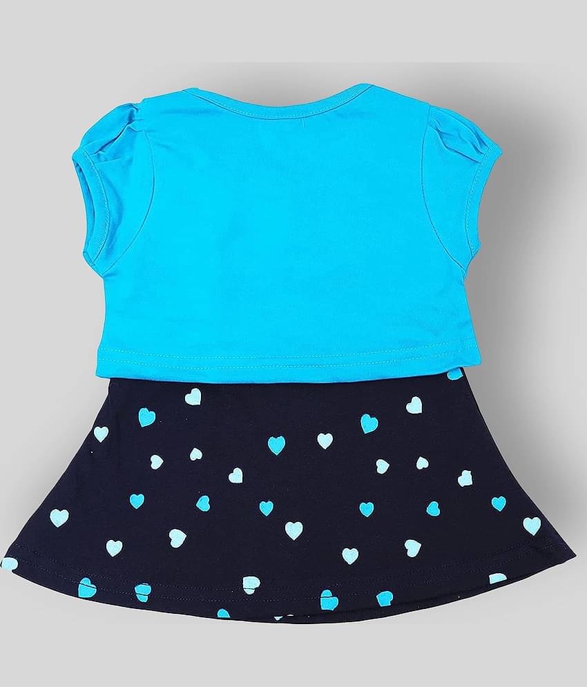 NammaBaby Pack of 1 Baby Girls Cotton Blend Dresses ( Blue )