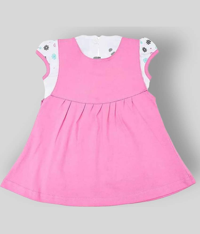 NammaBaby Pack of 1 Baby Girls Cotton Blend Dresses ( Pink )