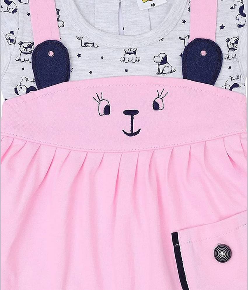 NammaBaby Pack of 1 Baby Girls Cotton Blend Dresses ( Pink )