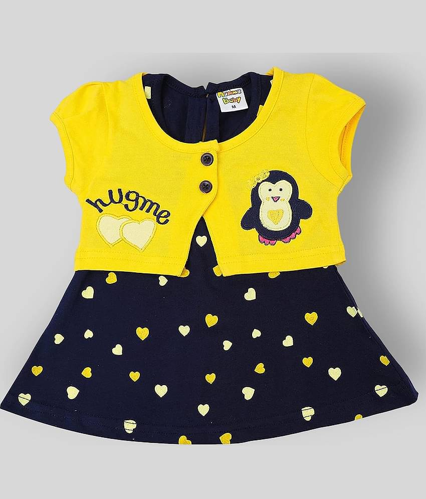 NammaBaby Pack of 1 Baby Girls Cotton Blend Dresses ( Yellow )