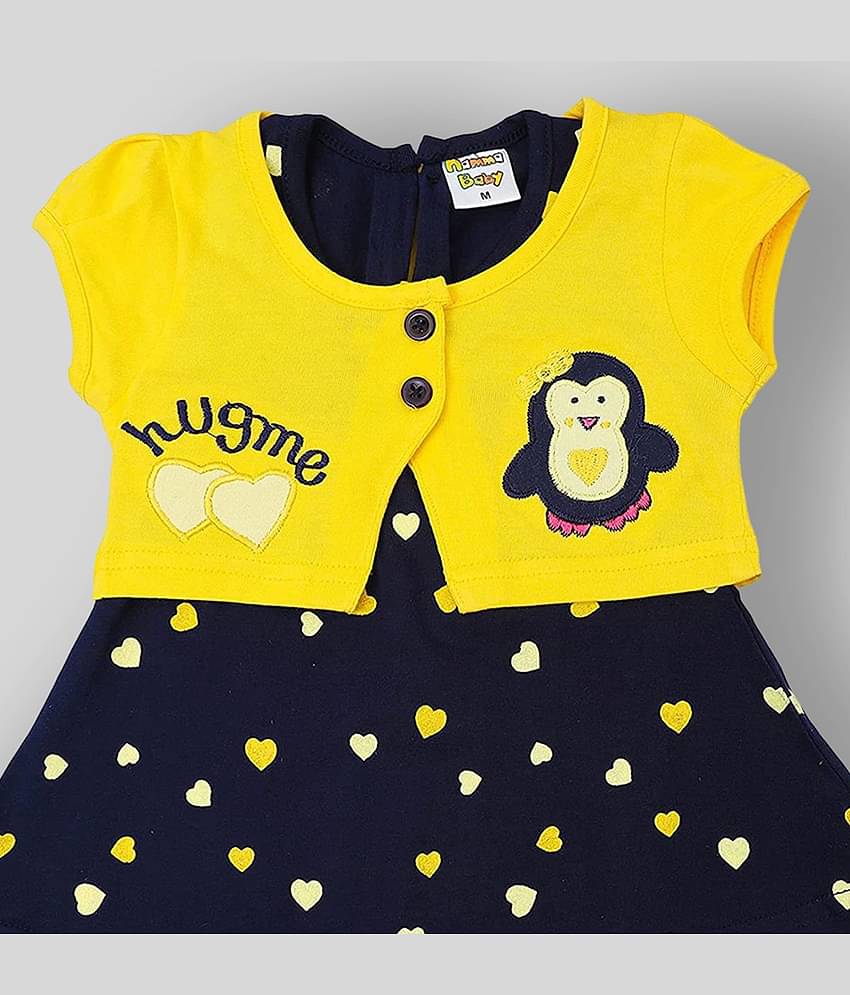 NammaBaby Pack of 1 Baby Girls Cotton Blend Dresses ( Yellow )