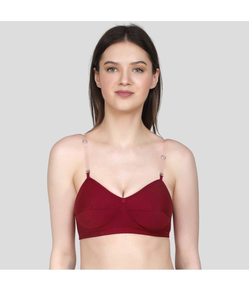     			TCG Cotton Blend Non Padded Women's Push Up Bra ( Maroon )