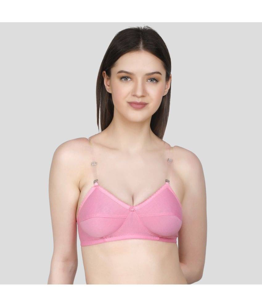     			TCG Cotton Blend Non Padded Women's Push Up Bra ( Pink )