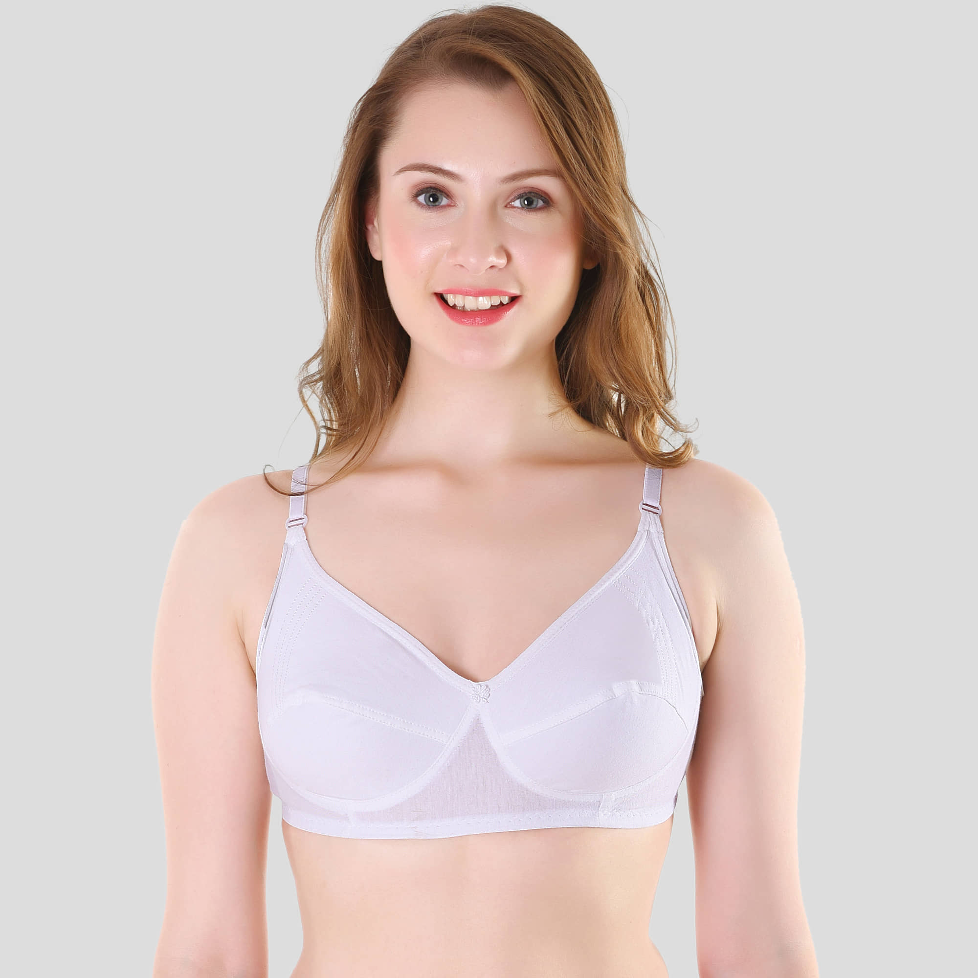 TCG Cotton Blend Non Padded Women's Everyday Bra ( White )